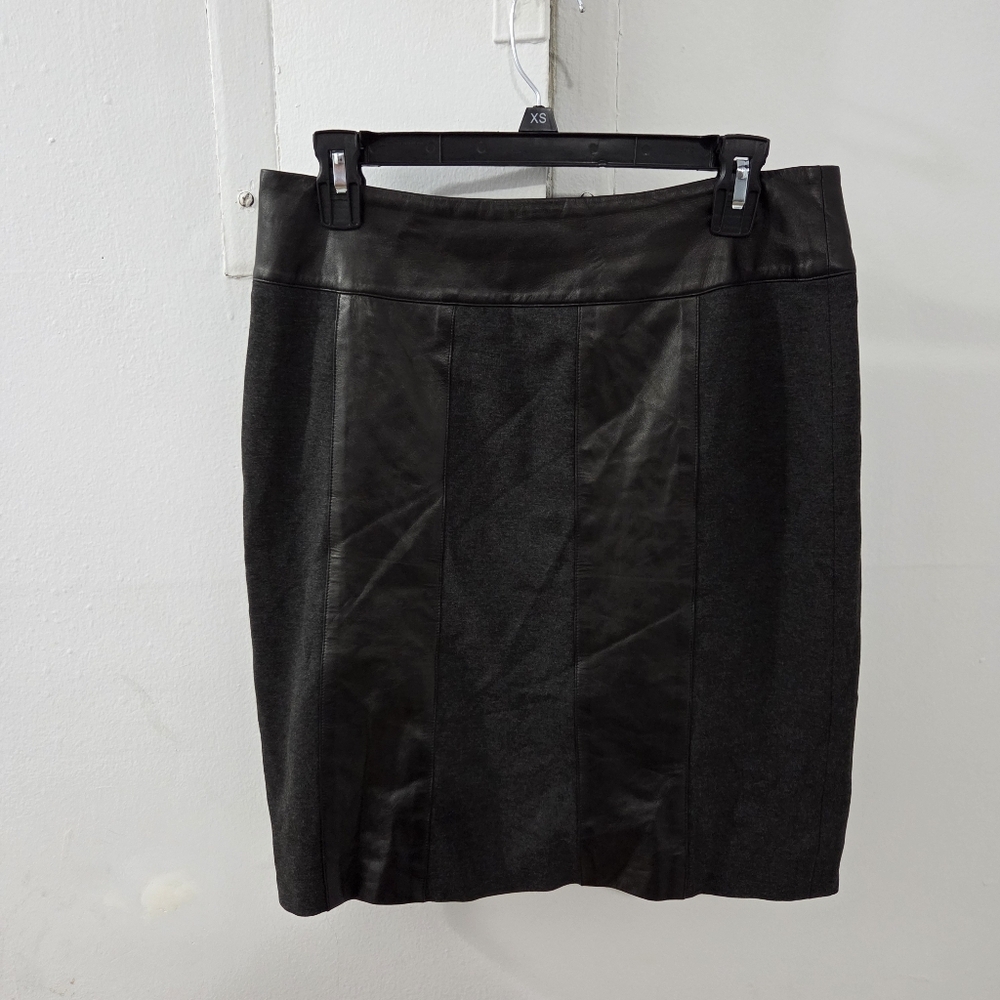Helios & Luna Leather Panel Skirt
